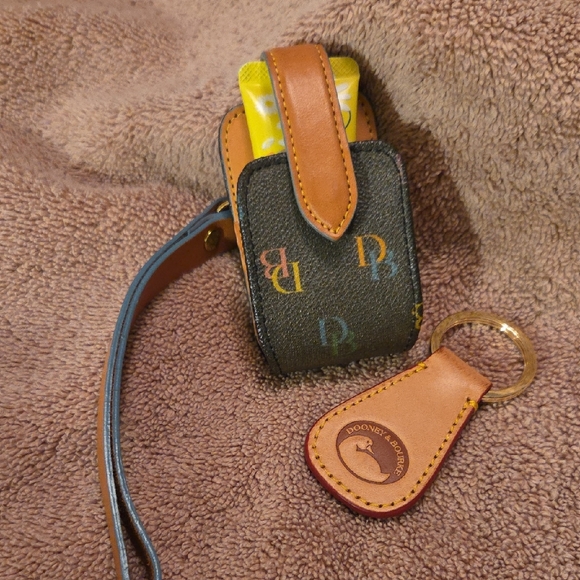 Dooney & Bourke Accessories - Dooney & Bourke Bundle Multicolor Monogram Pouch & Key Ring